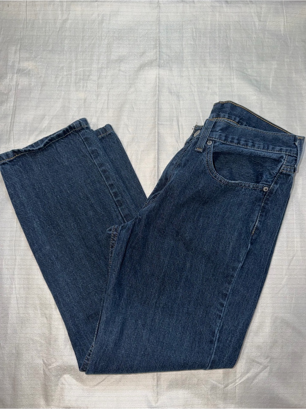 Levi's 514 Straight Fit Men's Jeans Dark Wash Blue Denim 34x30 100% Cotton
